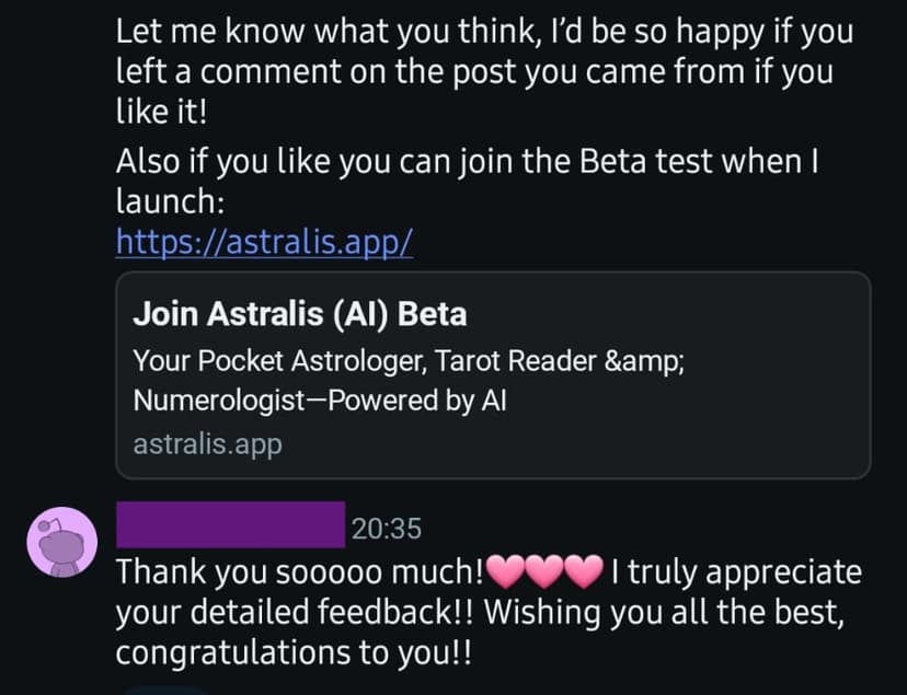 Reddit testimonial 4